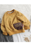 Kids Boys Long Sleeves Solid Pattern High Quality Sweatshirt