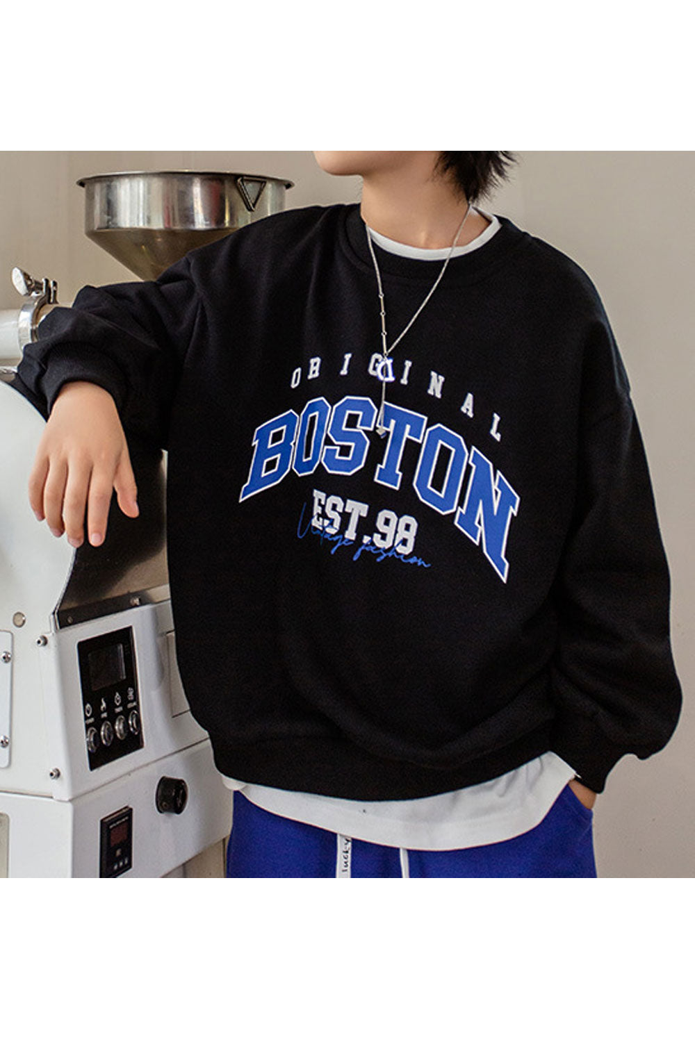 Kids Boys Waist Length Graphic Print Cool Sweatshirt