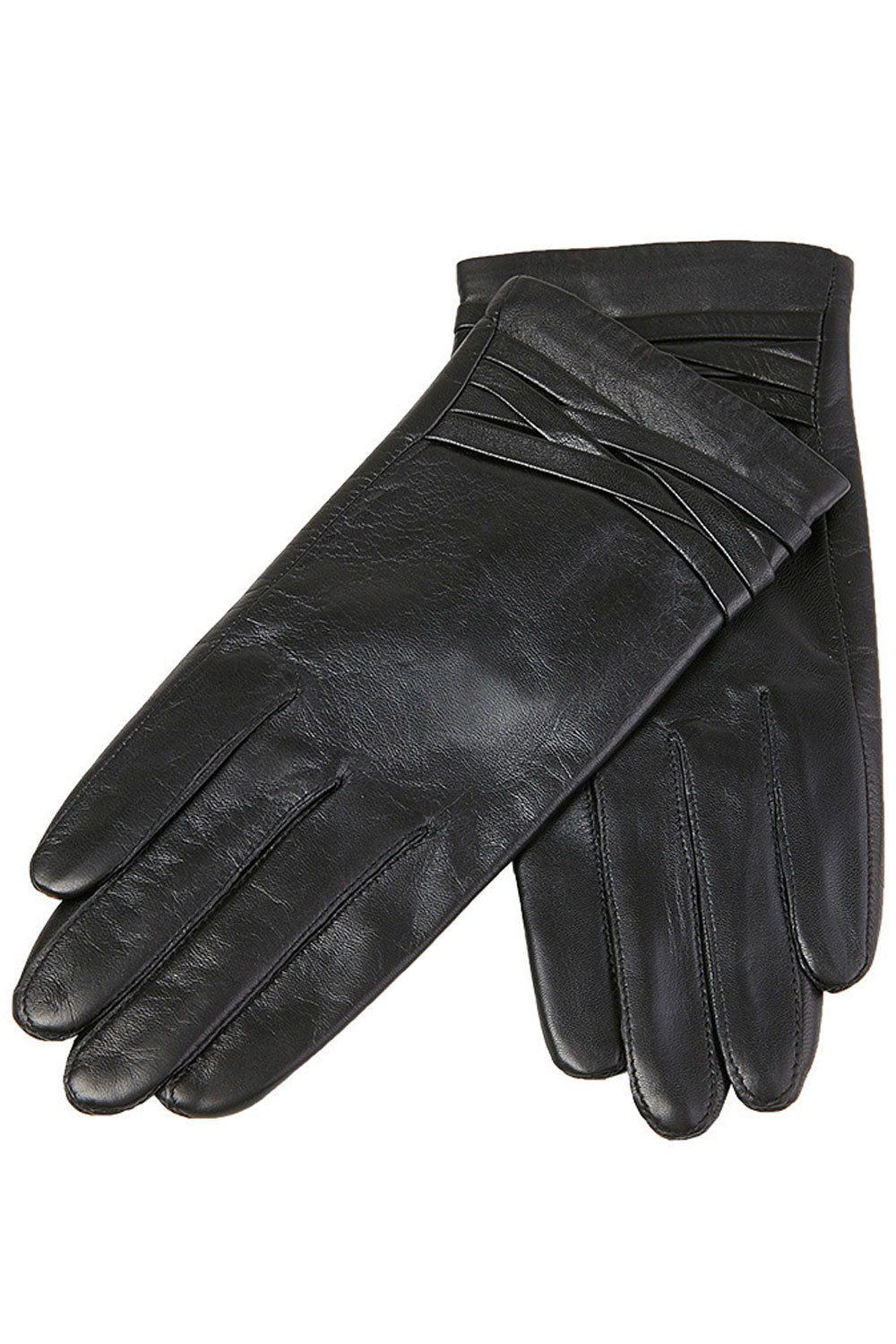 Women Breathable & Warm Solid Colored Leather Gloves