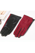 Women Casual Winter Thick Warm Leather Gloves