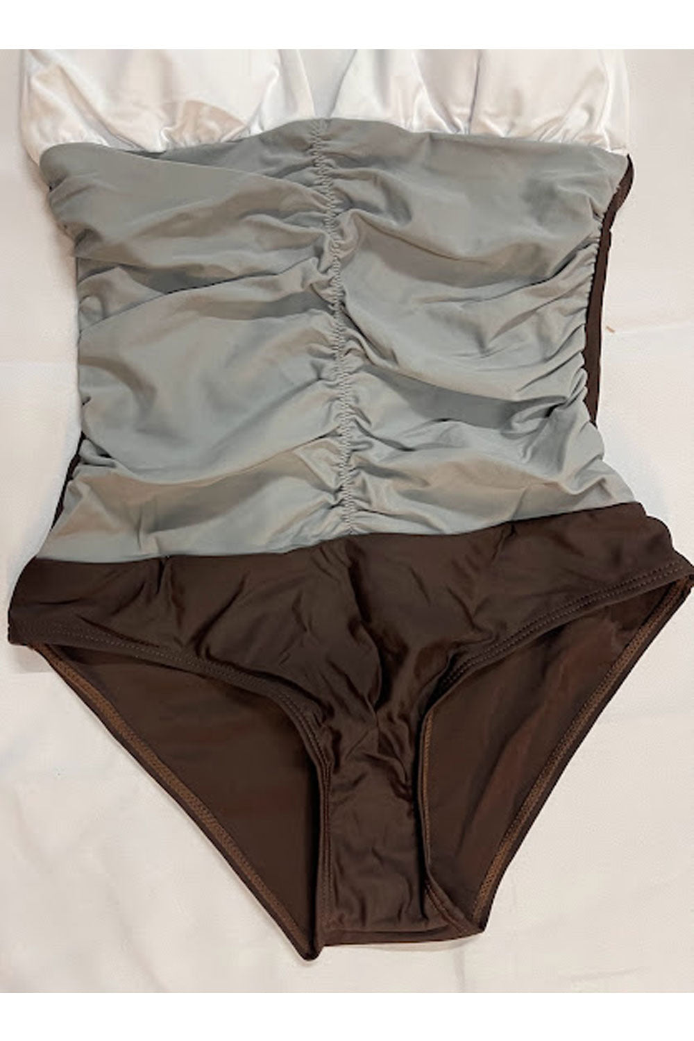 Women Stimulating Hang Neck Stitching Chest Sleeveless Thin Fitted Swimwear