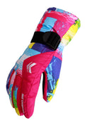 Women Multi Color Thick & Warm Ski Gloves