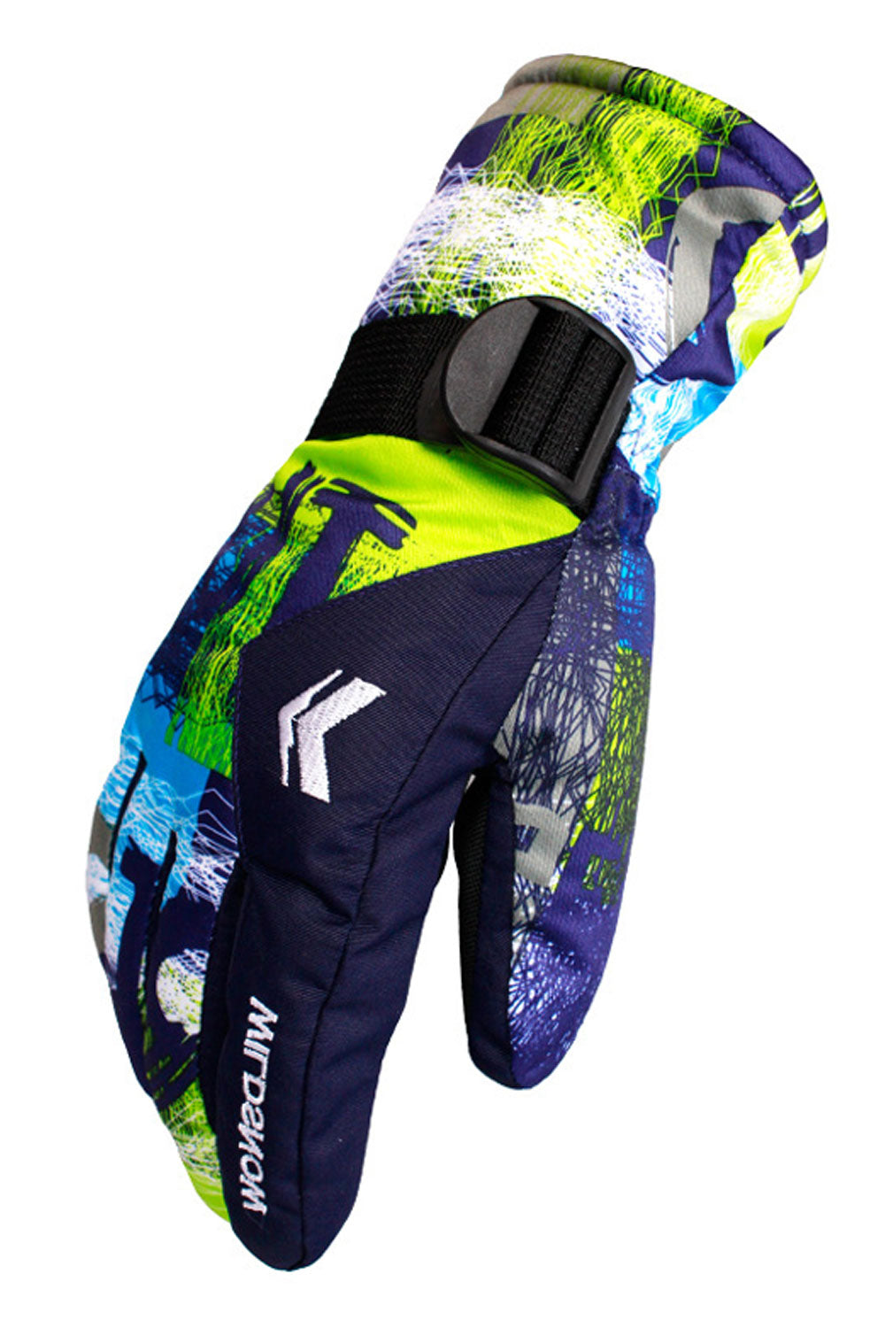 Women Multi Color Thick & Warm Ski Gloves