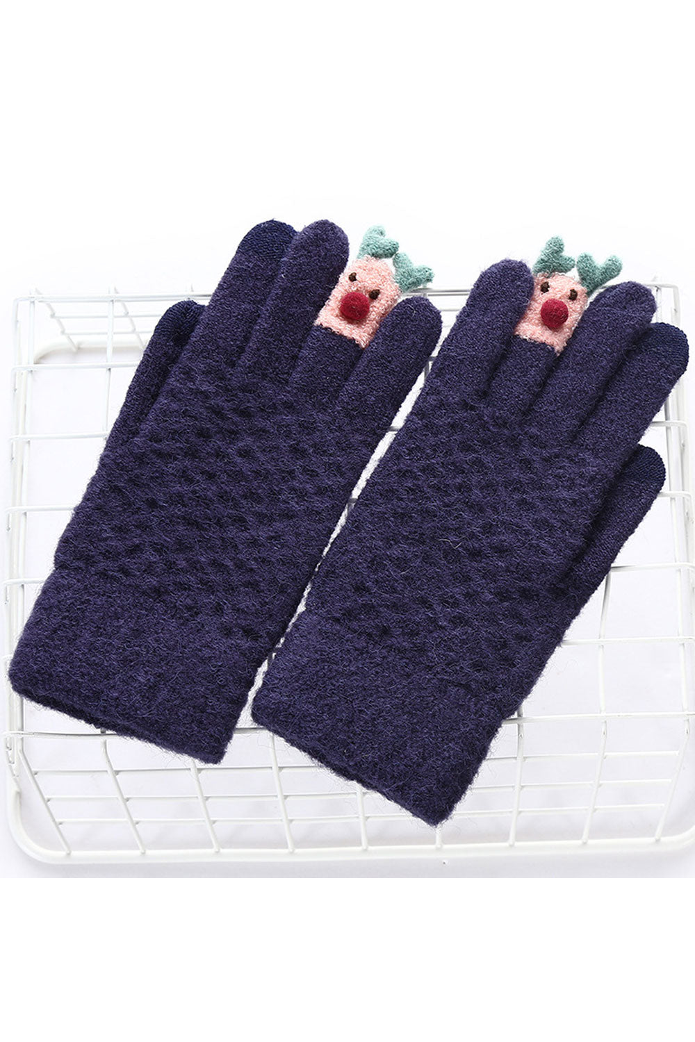 Women Warm Breathable Solid Color Winter Gloves