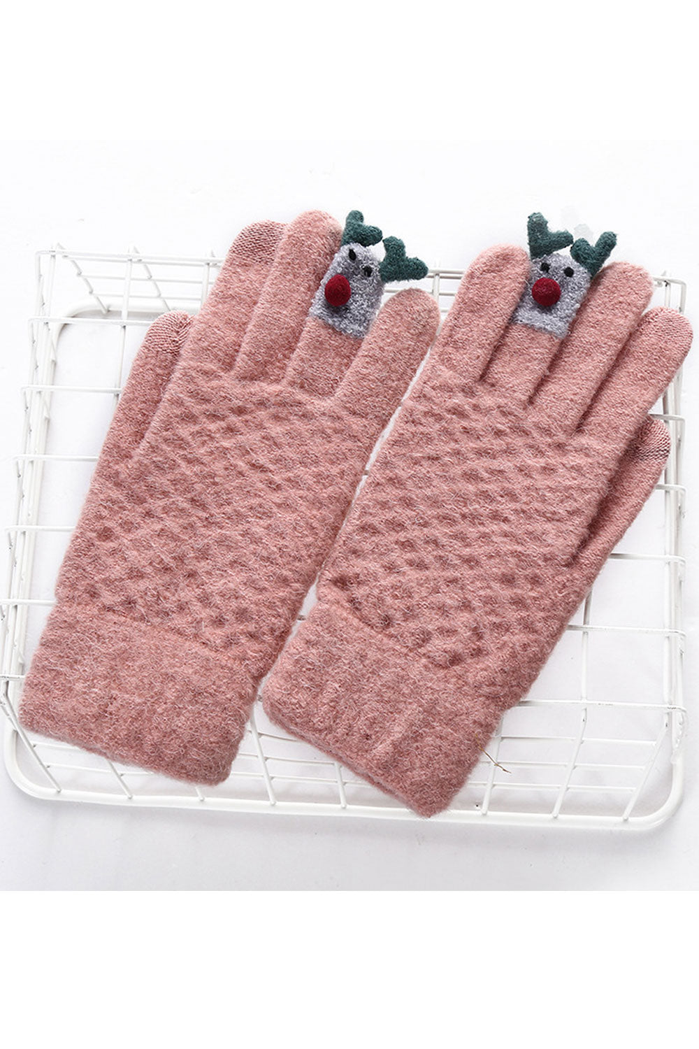Women Warm Breathable Solid Color Winter Gloves