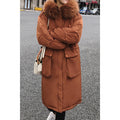 Women Zip Up Loose Cotton Padded Winter Jacket