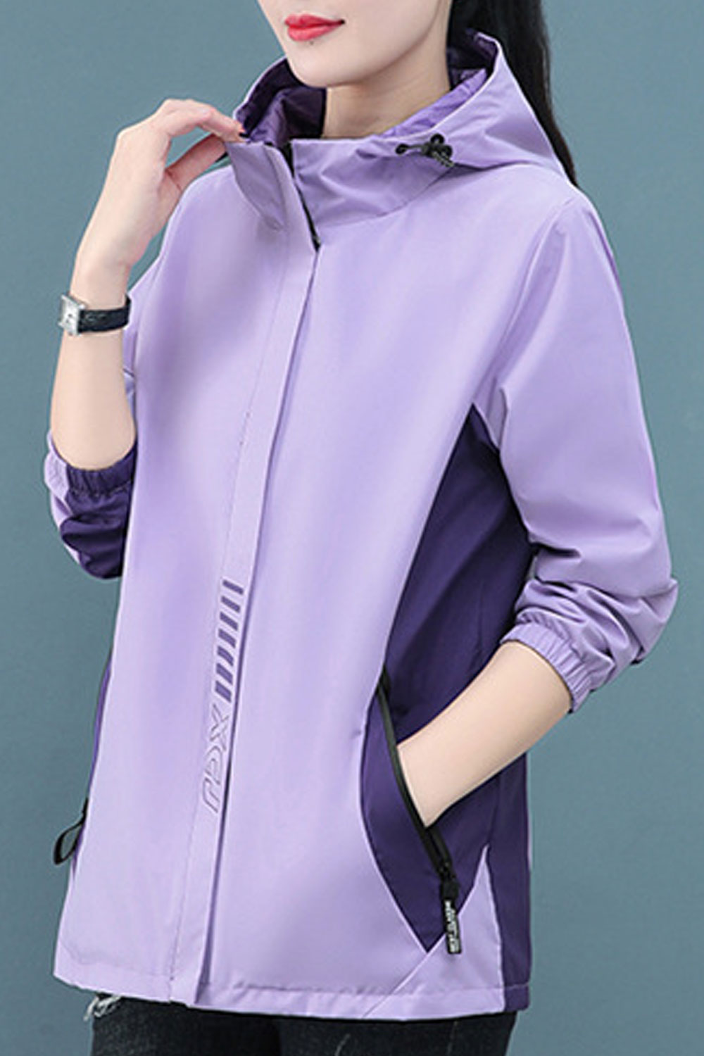 Women Soft Hooded Neck & Slash zippered pocket Winter Casual Jacket
