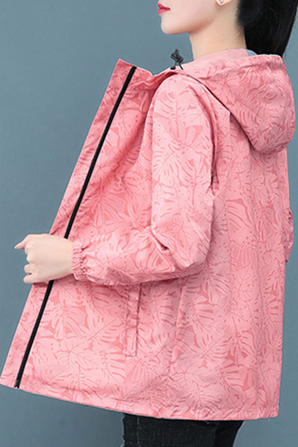 Women Soft Hooded Neck & Slash zippered pocket Winter Casual Jacket