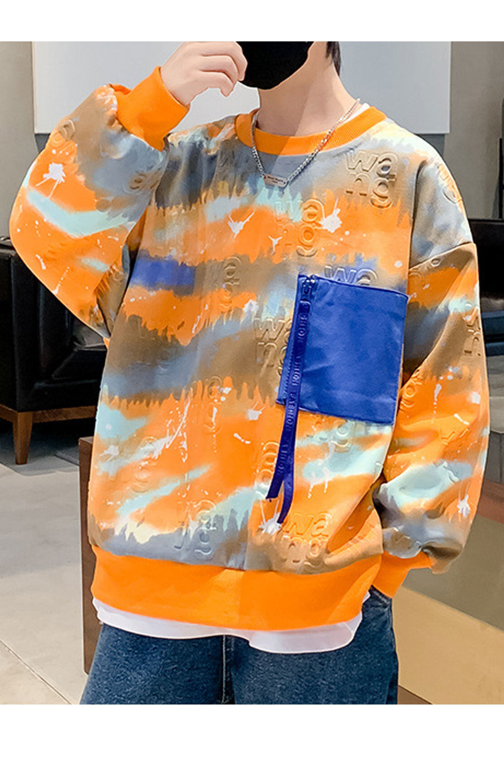 Kid Boys Zip Pocket Casual Long Sleeves Sweatshirt