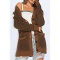 Women Winter Loose Button Cardigan