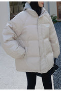 Women Winter Casual Solid Pattern Qualited Material Stand Collar Warm Winter Padded Jacket