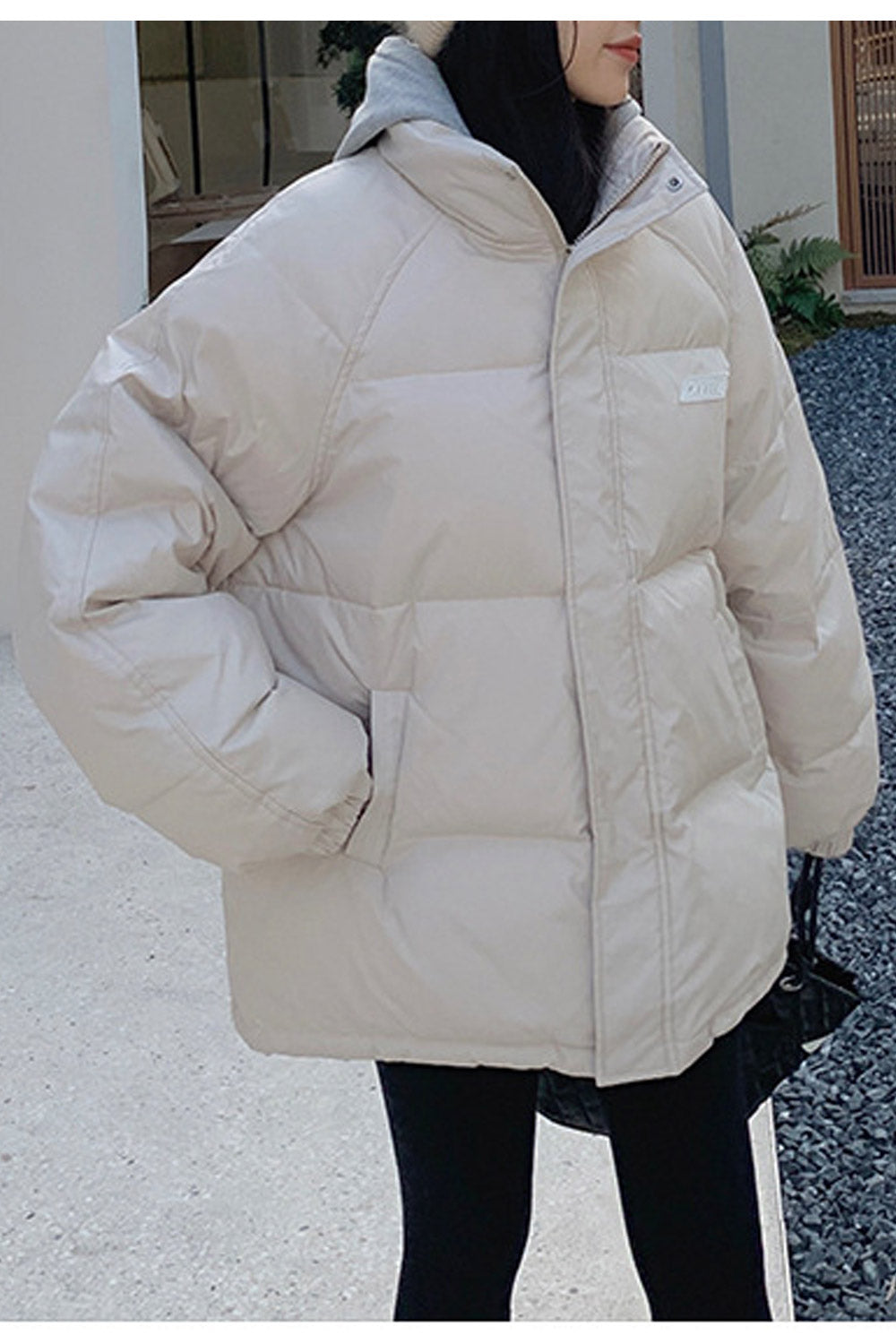 Women Winter Casual Solid Pattern Qualited Material Stand Collar Warm Winter Padded Jacket