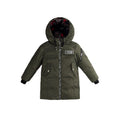 Kids Boys Printed Zipper Double Sided Padded Jacket