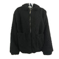Women Fashionable Teddy Bear Dual Pocket Jacket
