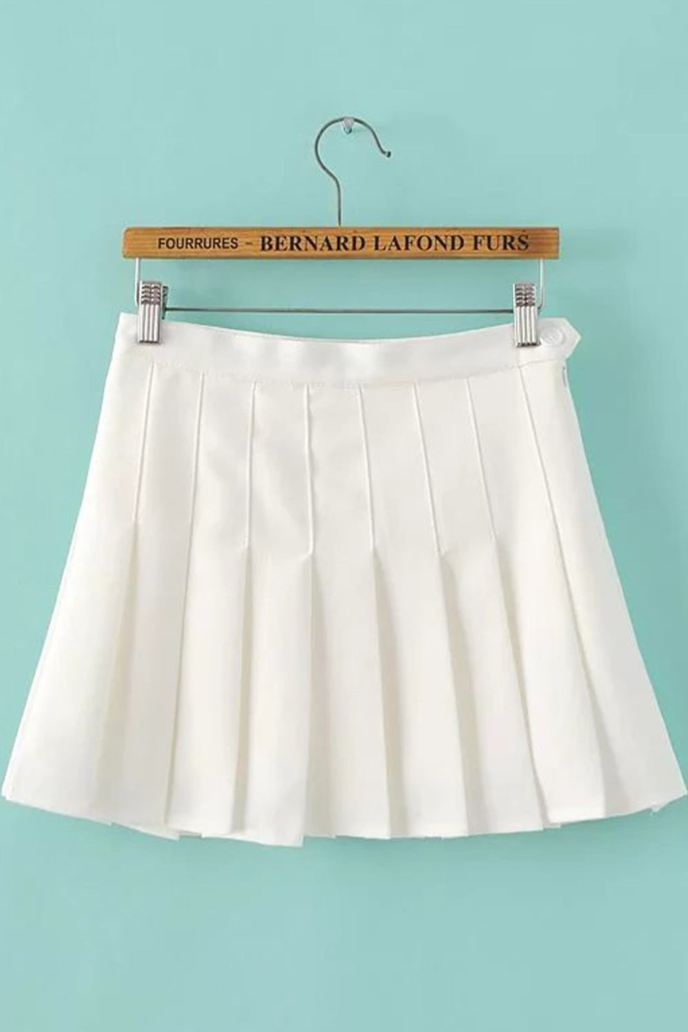 Women Amazing Solid Colored Elastic Waistband Pleated Skirt