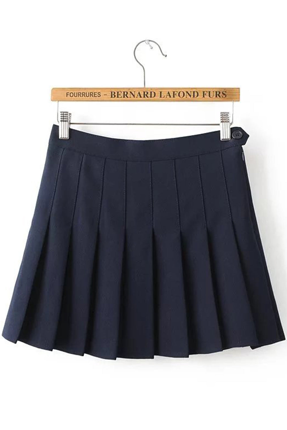 Women Amazing Solid Colored Elastic Waistband Pleated Skirt