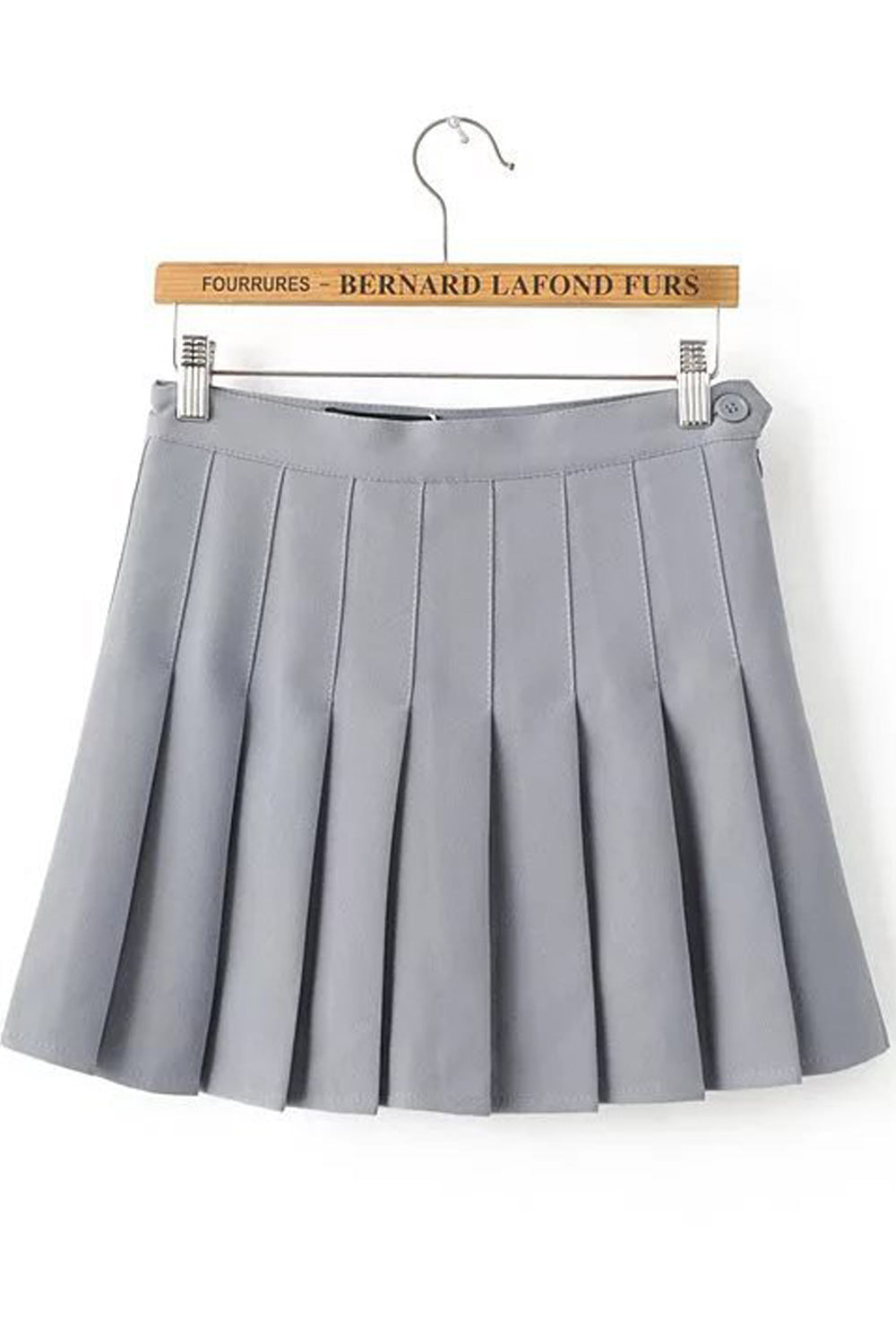 Women Amazing Solid Colored Elastic Waistband Pleated Skirt