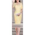 Women's Lace Dress Yellow