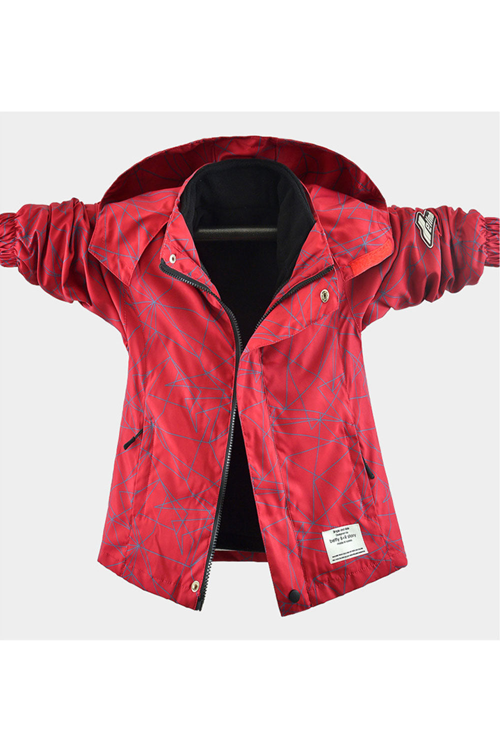 Kid Boys Thickened Three In One Windproof Jacket
