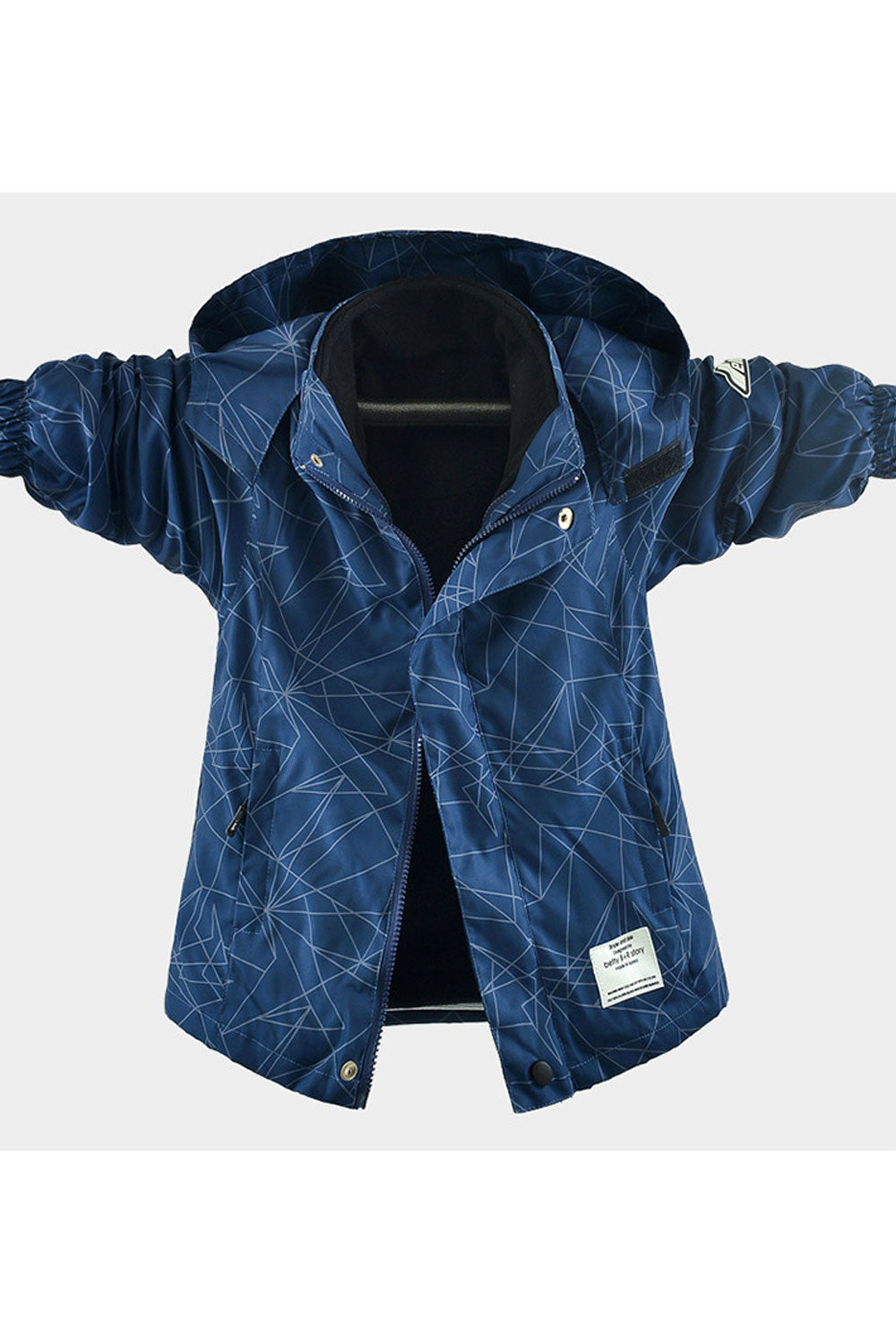 Kid Boys Thickened Three In One Windproof Jacket