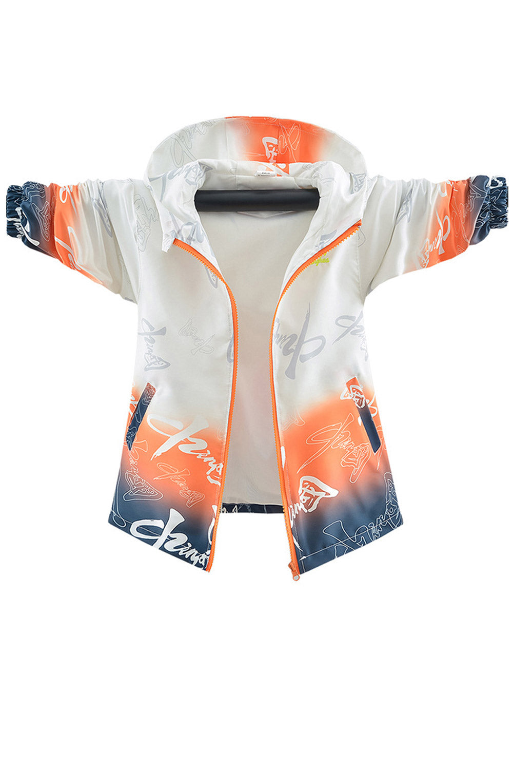 Kid Boys Hooded Long Sleeves Zip Down Jacket
