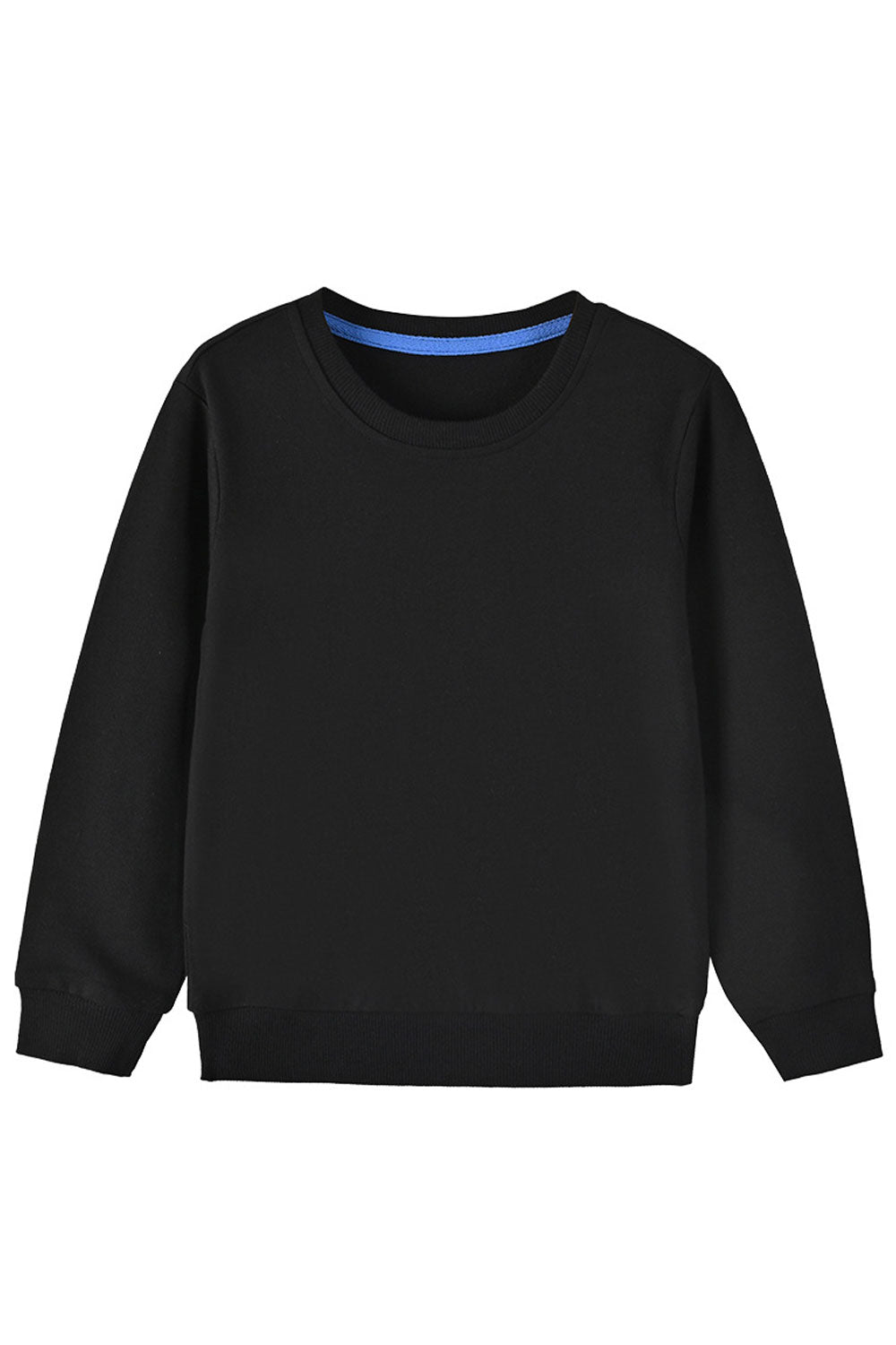 Kid Boys Simple Plain Solid Straight Length Sweatshirt