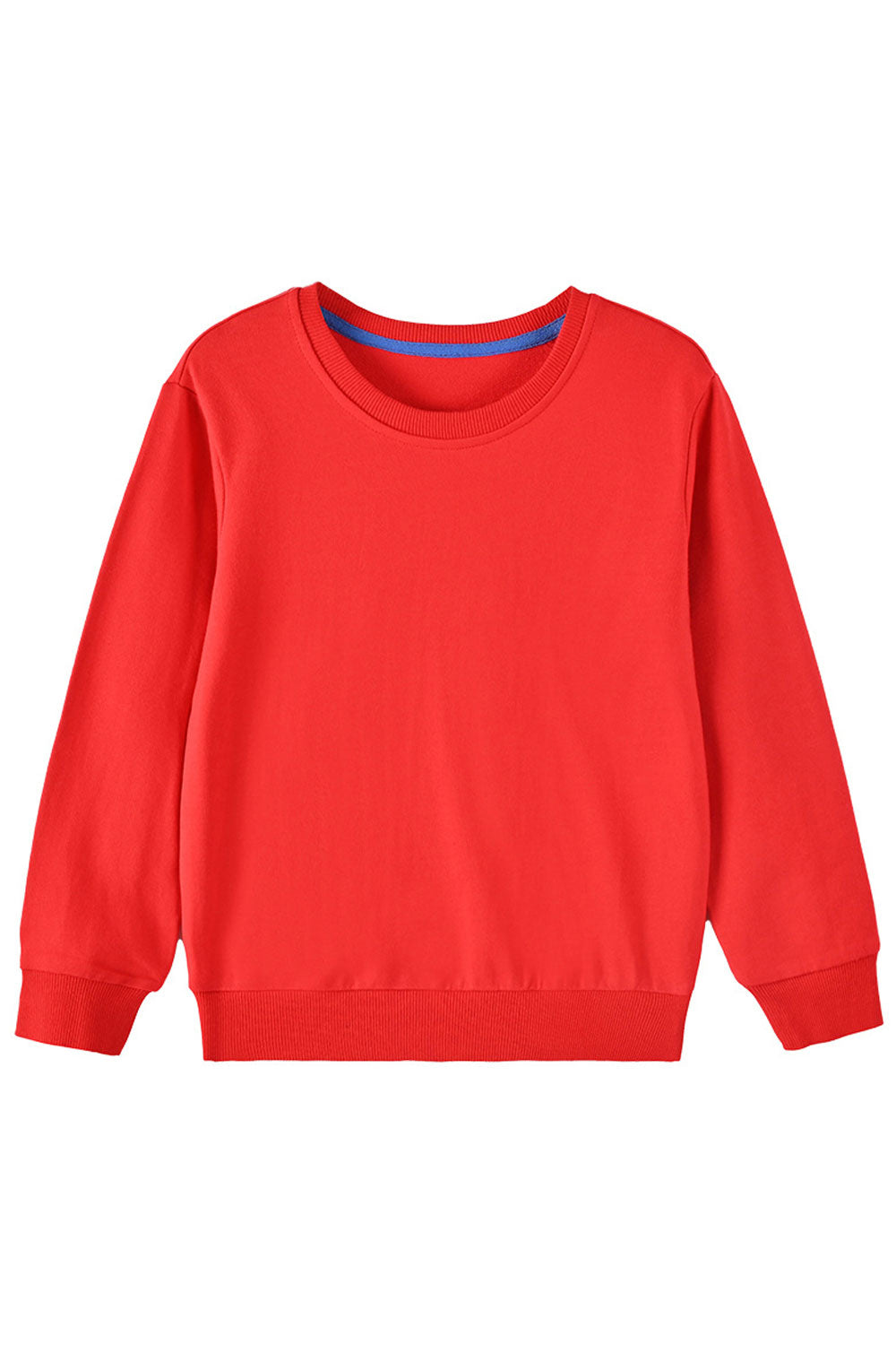 Kid Boys Simple Plain Solid Straight Length Sweatshirt