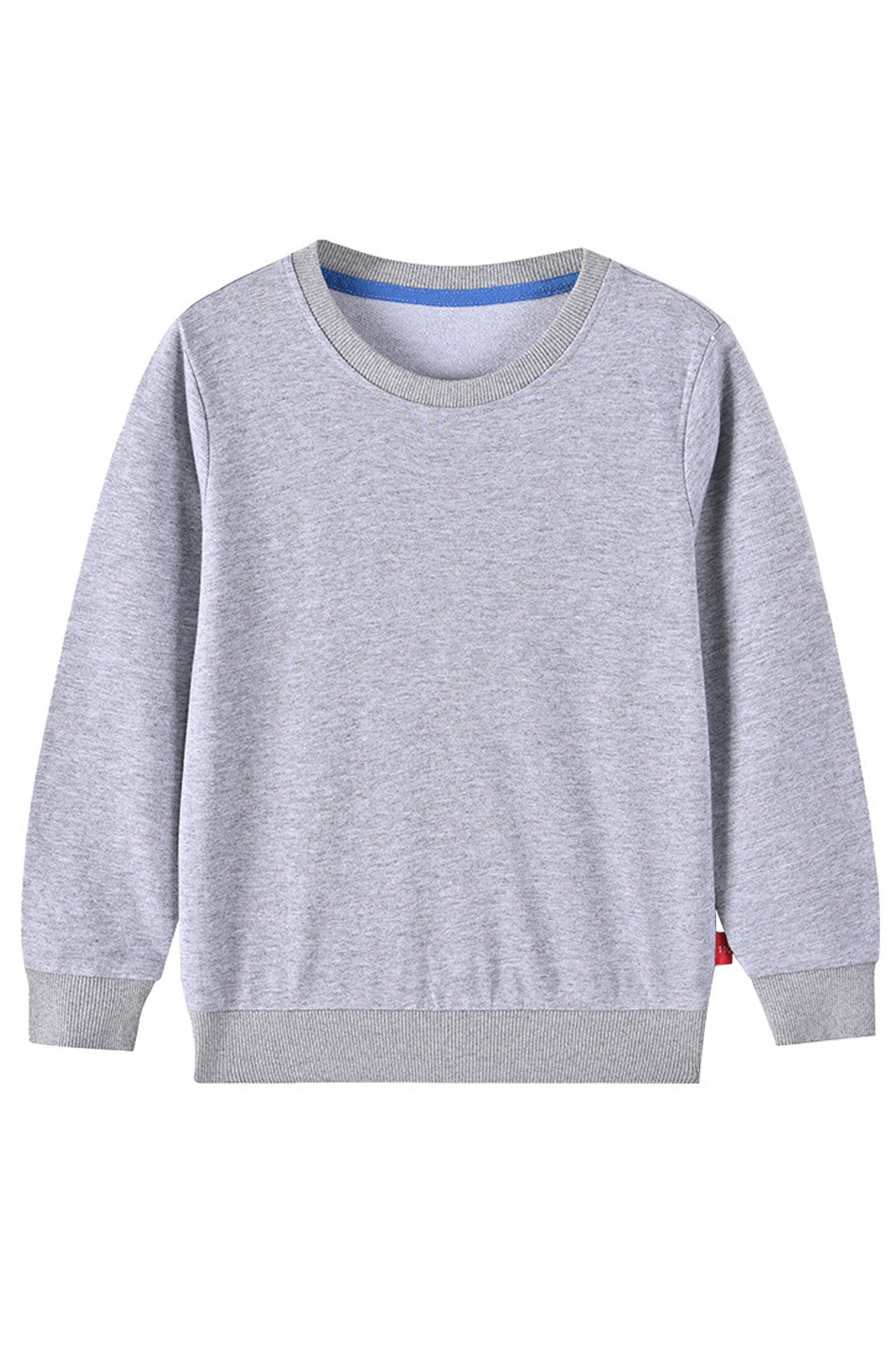 Kid Boys Simple Plain Solid Straight Length Sweatshirt