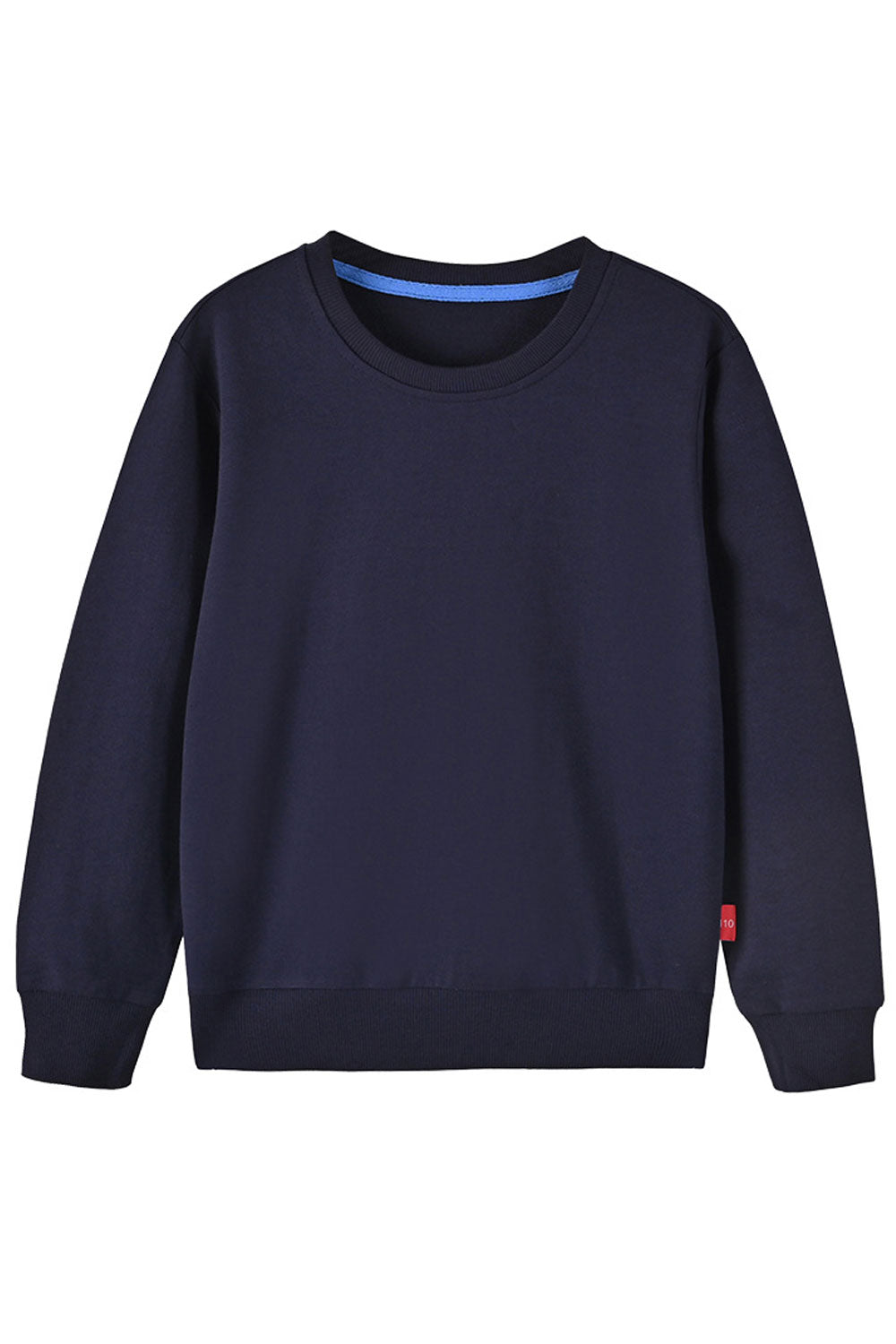 Kid Boys Simple Plain Solid Straight Length Sweatshirt