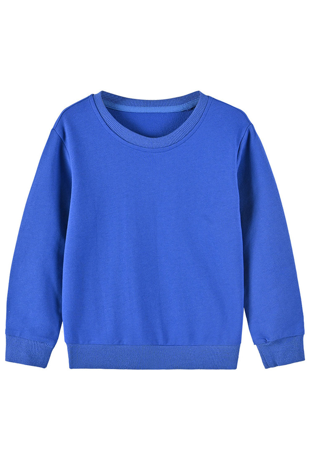 Kid Boys Simple Plain Solid Straight Length Sweatshirt