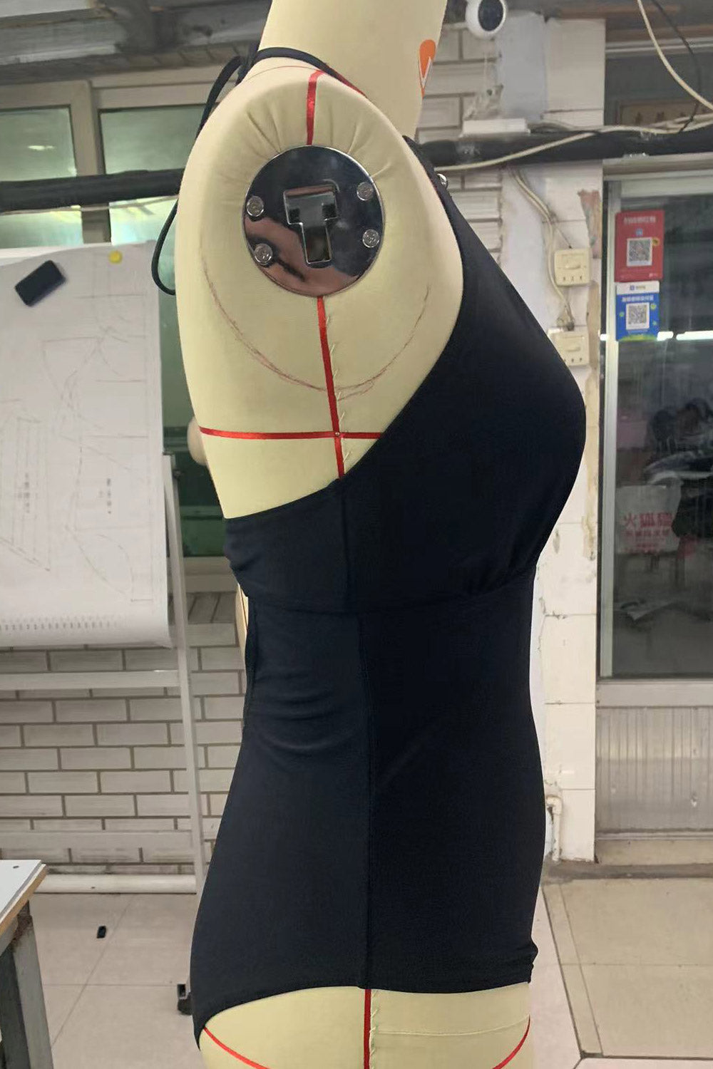 Women Vintage Halter Pad Backless Bodysuit