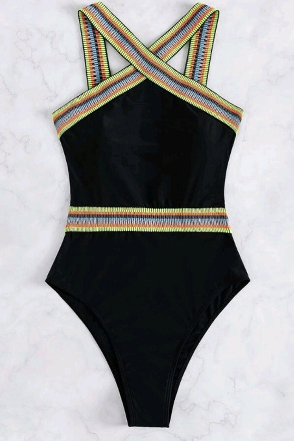 Women Summer Fashion Front Crossover Bathing Suits