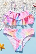 Baby Toddler Girls Mermaiad Printed Two Piece Bathing Suit Sets