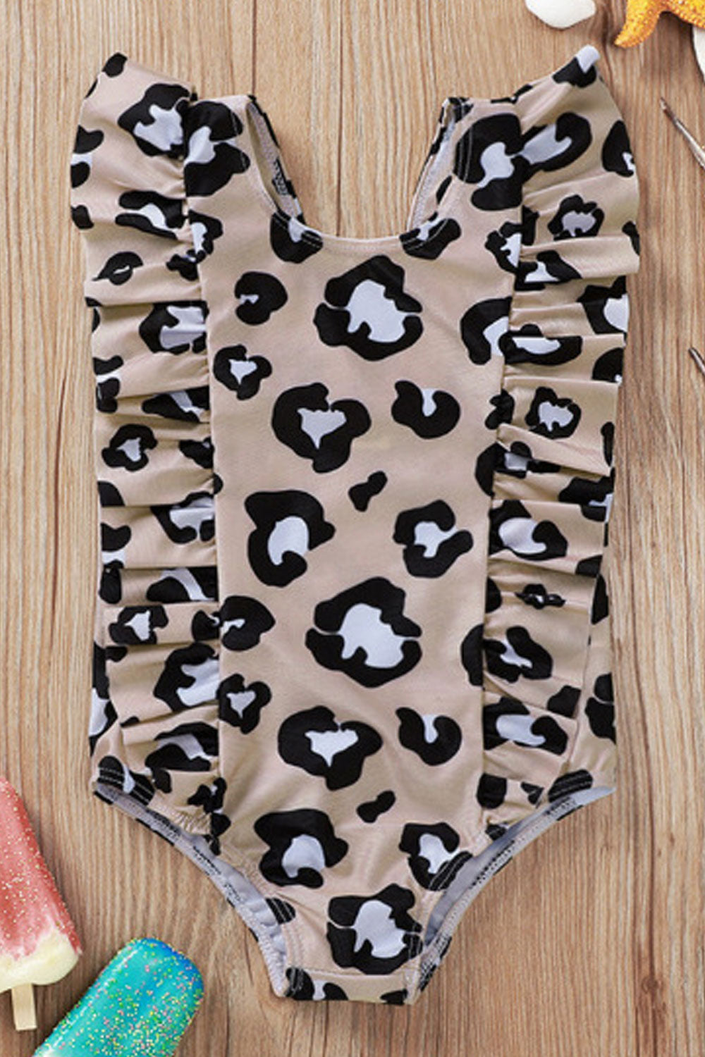 Baby Girls Leopard Print Bathing One piece swimwear
