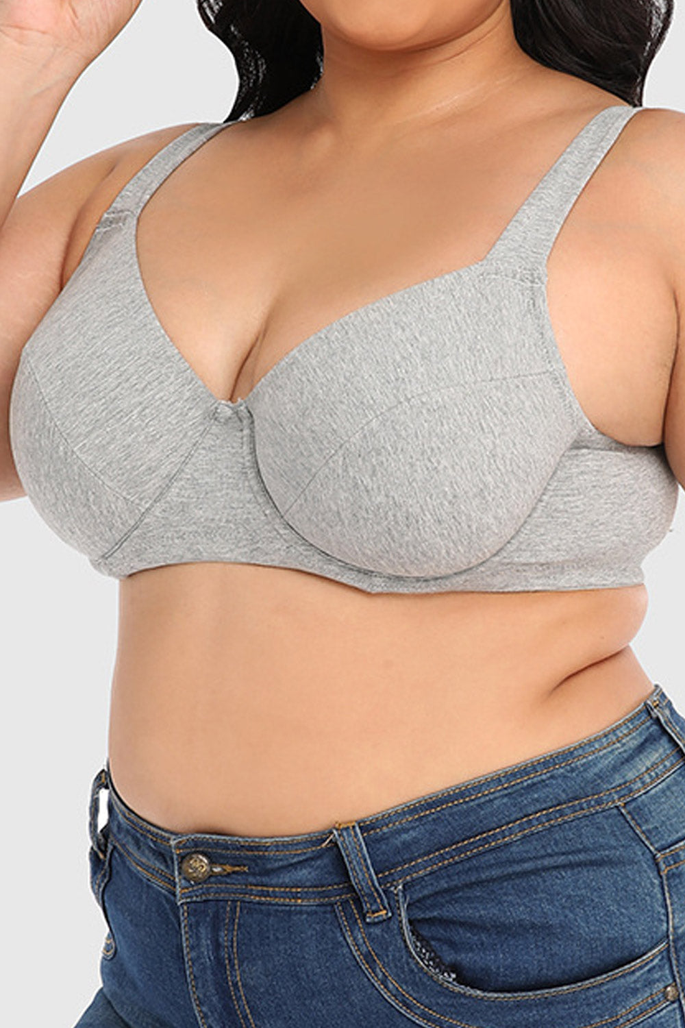 Women Adjustable Wide Straps Ultra Thin and Soft Everyday Bra