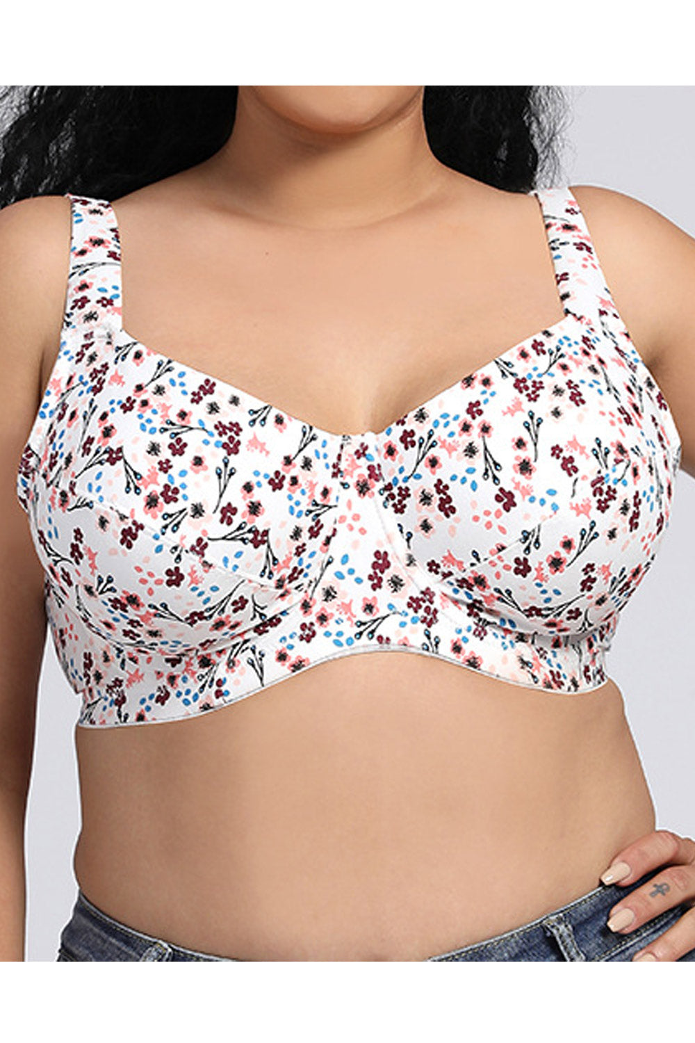 Women Adjustable Wide Straps Ultra Thin and Soft Everyday Bra