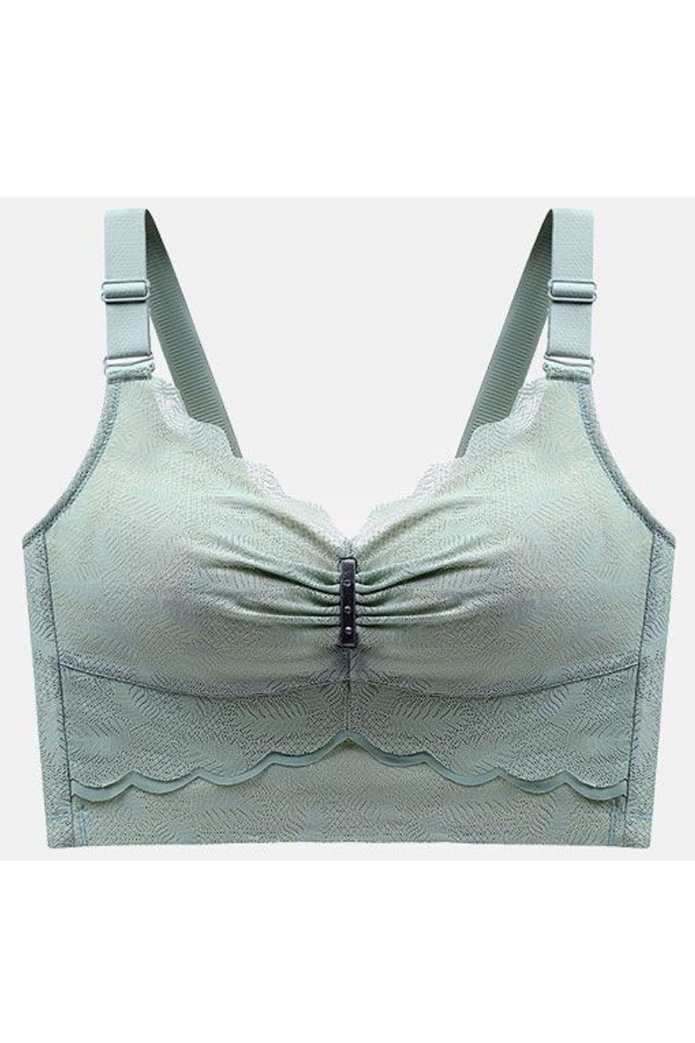 Women's Plus Push Up Lace No Underwire Removable Shoulder Strap Daily Comfort Bra