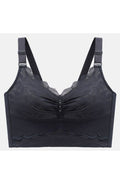 Women's Plus Push Up Lace No Underwire Removable Shoulder Strap Daily Comfort Bra
