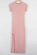 Women Slim Stylish Round Neck Fashion Shirt Dress