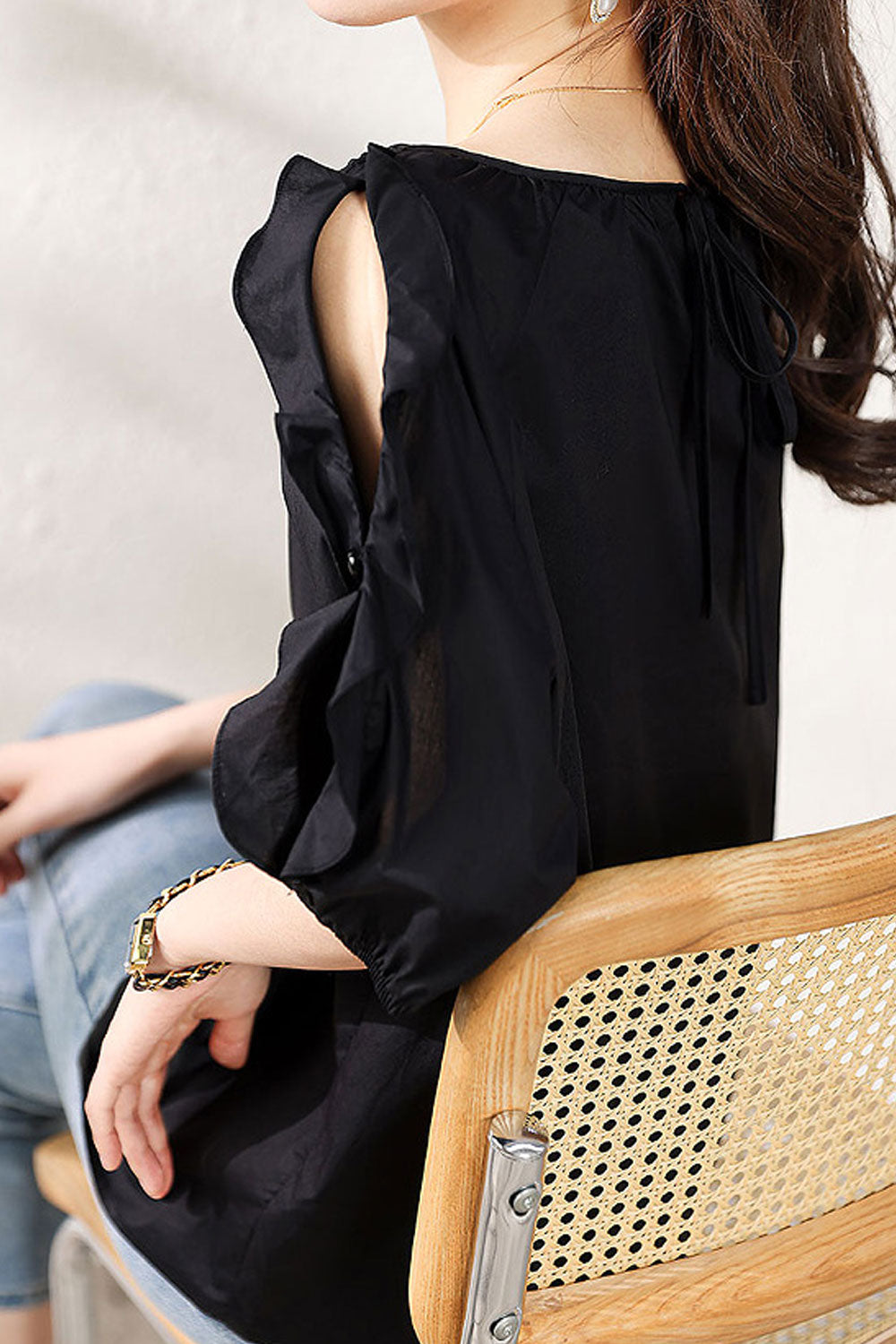 Women's Fashion Sweet Puff Sleeve Cute Doll Shirt