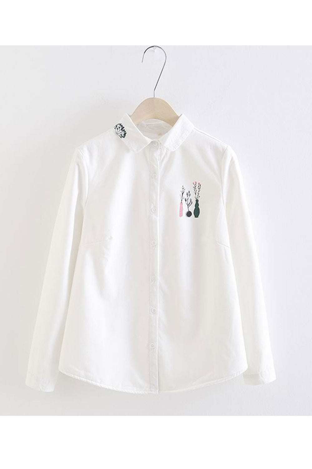 Women Classy Autumn Long Sleeves Button Closure Top