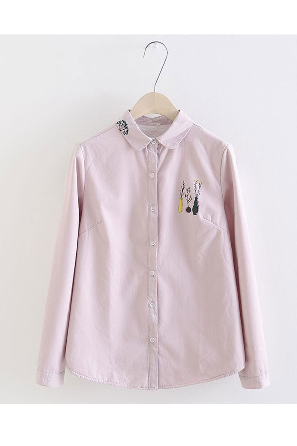 Women Classy Autumn Long Sleeves Button Closure Top