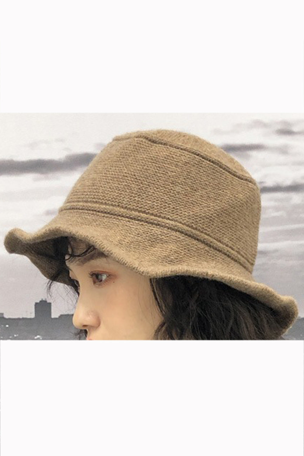 Women Elegant Solid Color Breathable Warm Basin Cap