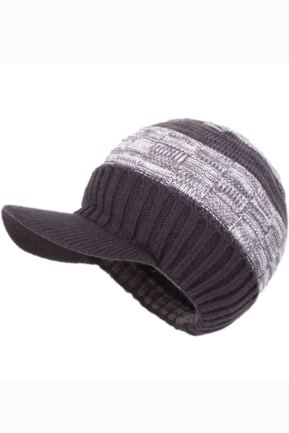 Women Stripe Pattern Duck Tongue Style Autumn & Winter Cap