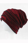 Women Elegant Solid Color Knitted Wool Warm Cap