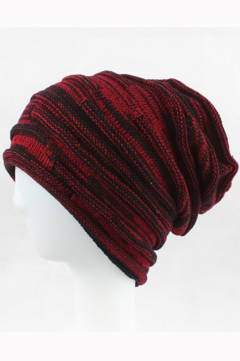 Women Elegant Solid Color Knitted Wool Warm Cap