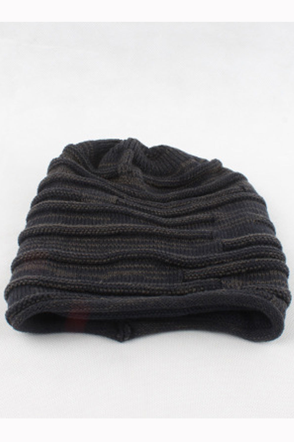 Women Elegant Solid Color Knitted Wool Warm Cap