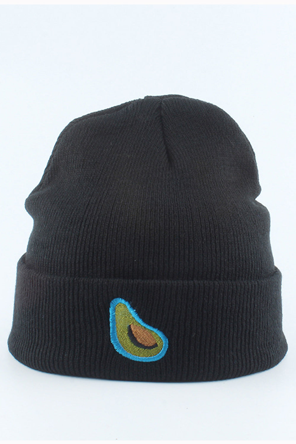 Women Elegant Solid Color Avocado Embroidered Comfortable Cap