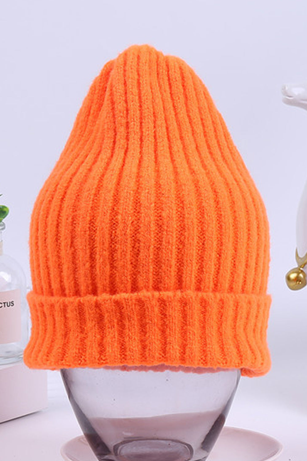 Women Casual Wearing Solid Color Stripe  Pattern Cap