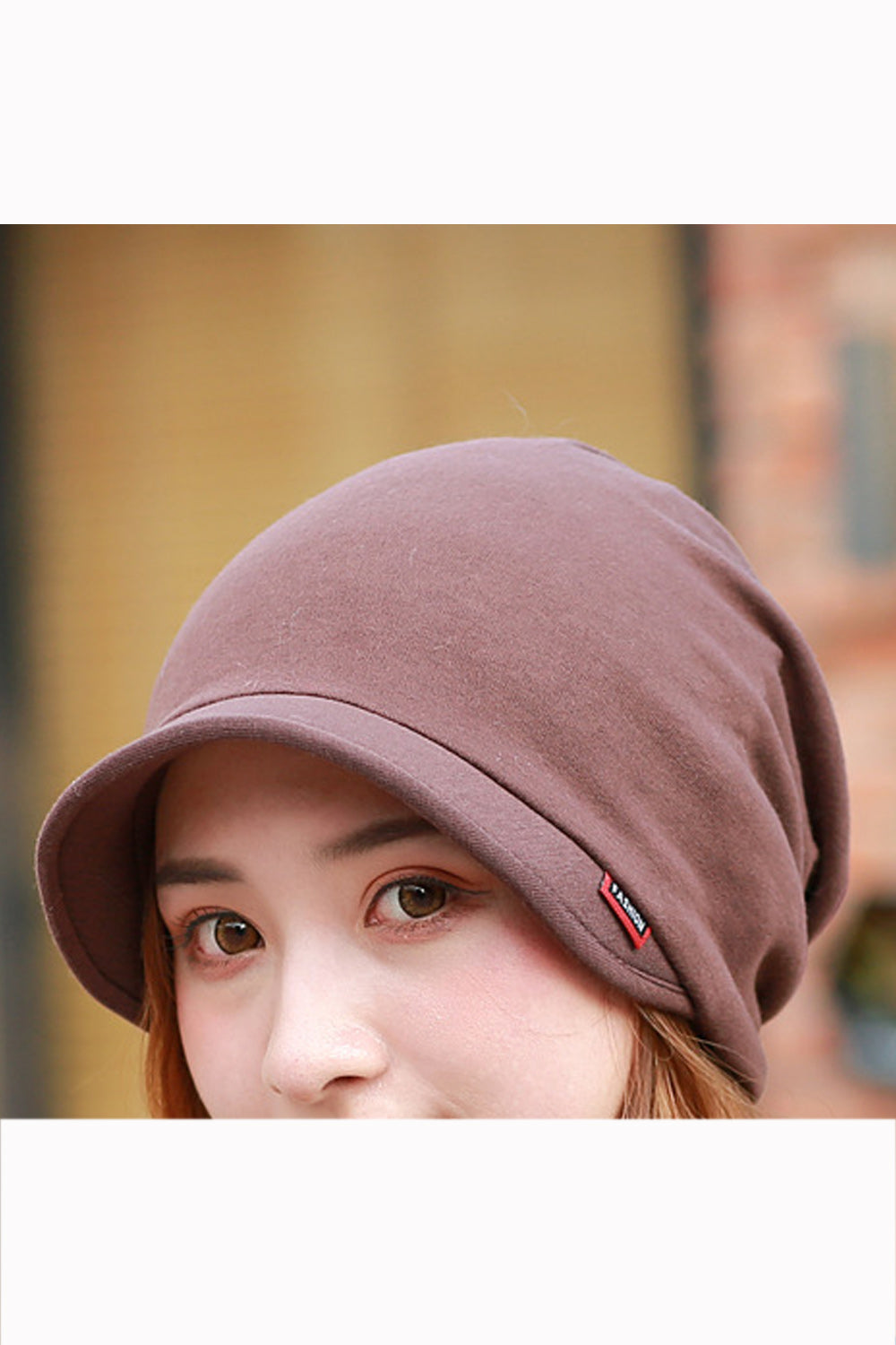 Women Fashionable Solid Color Autumn & Winter Cap